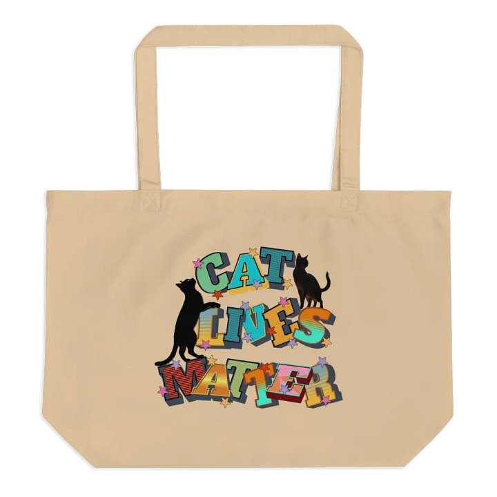 Cat Lives Matter Feline Statement Eco Tote product image (1)