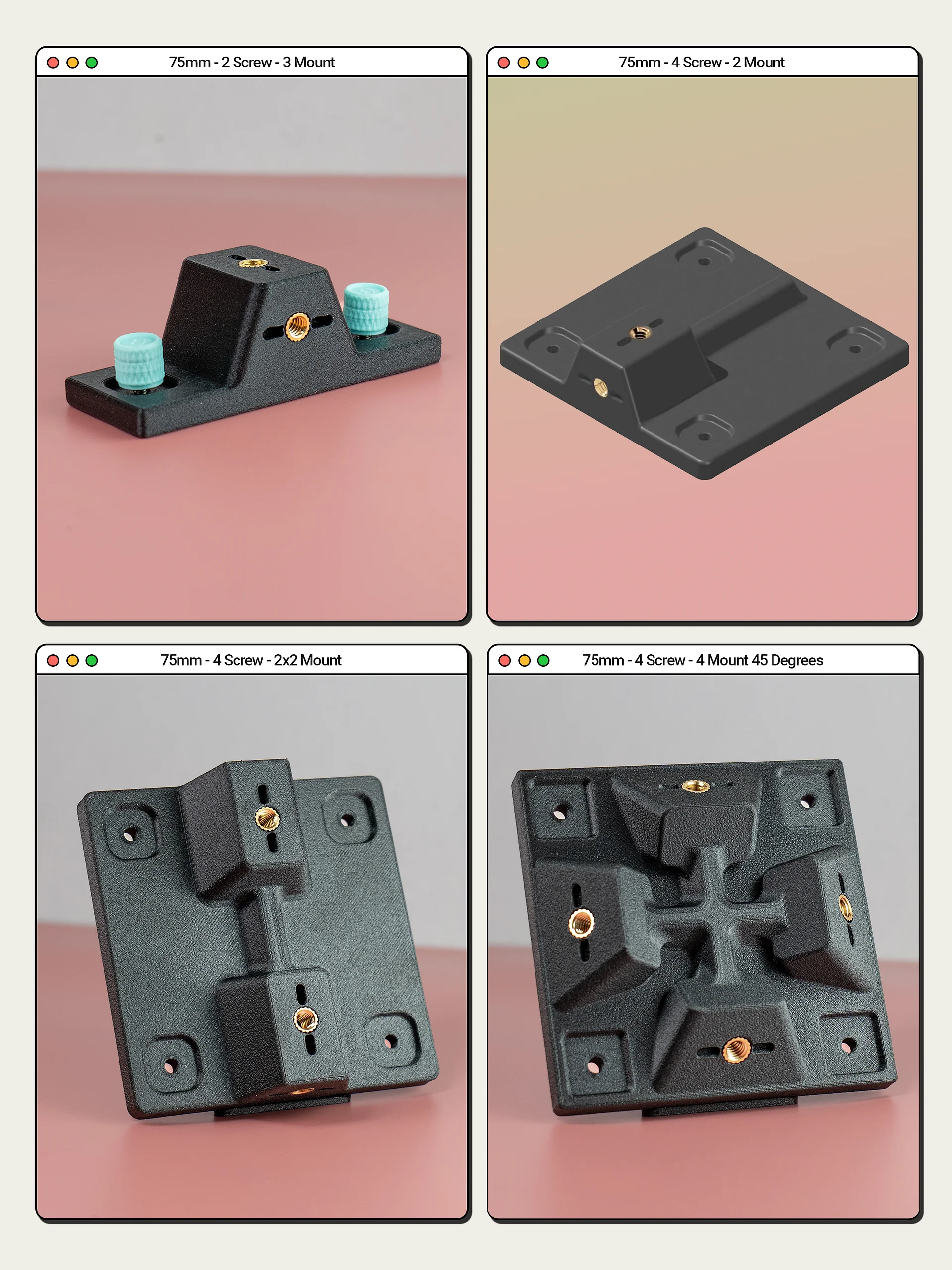 Veptor Edge - Portable Monitor VESA 1/4" Adapter, 100mm 75mm product image (2)