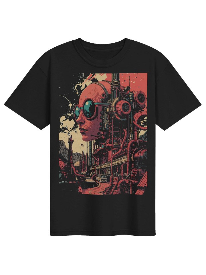 Retro-Futurist Mechanical Giant Heavyweight T-Shirt product image (1)