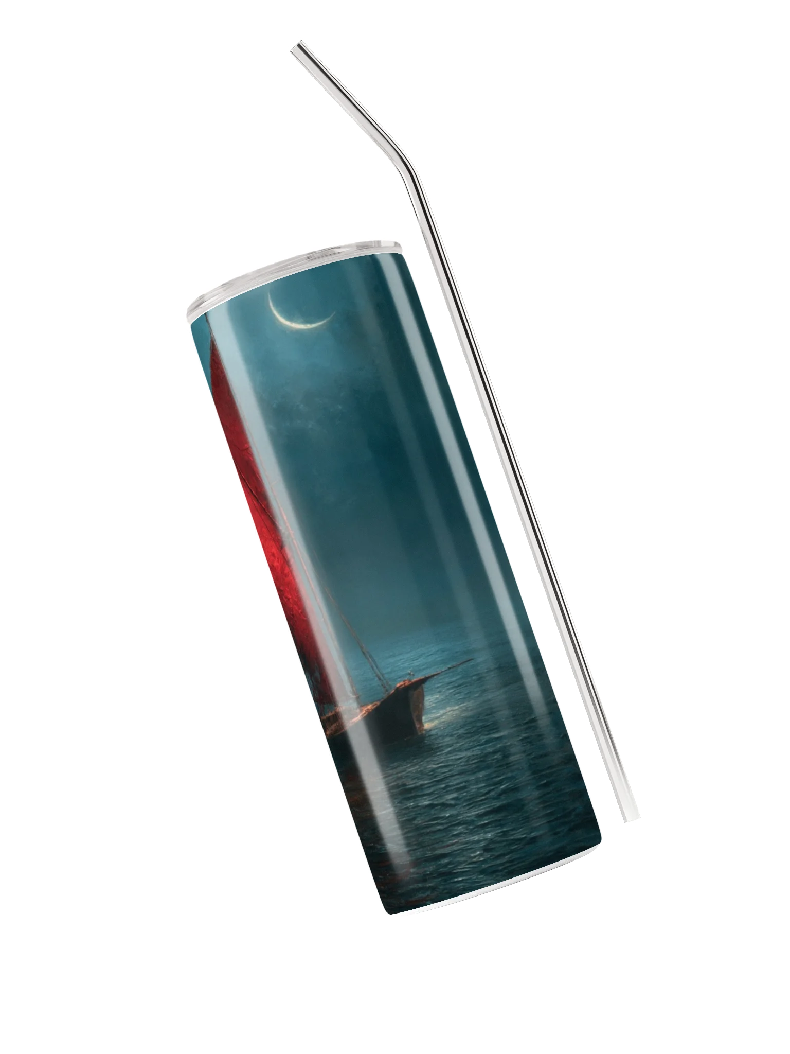 Moonlit Sailboat Night Tumbler product image (3)