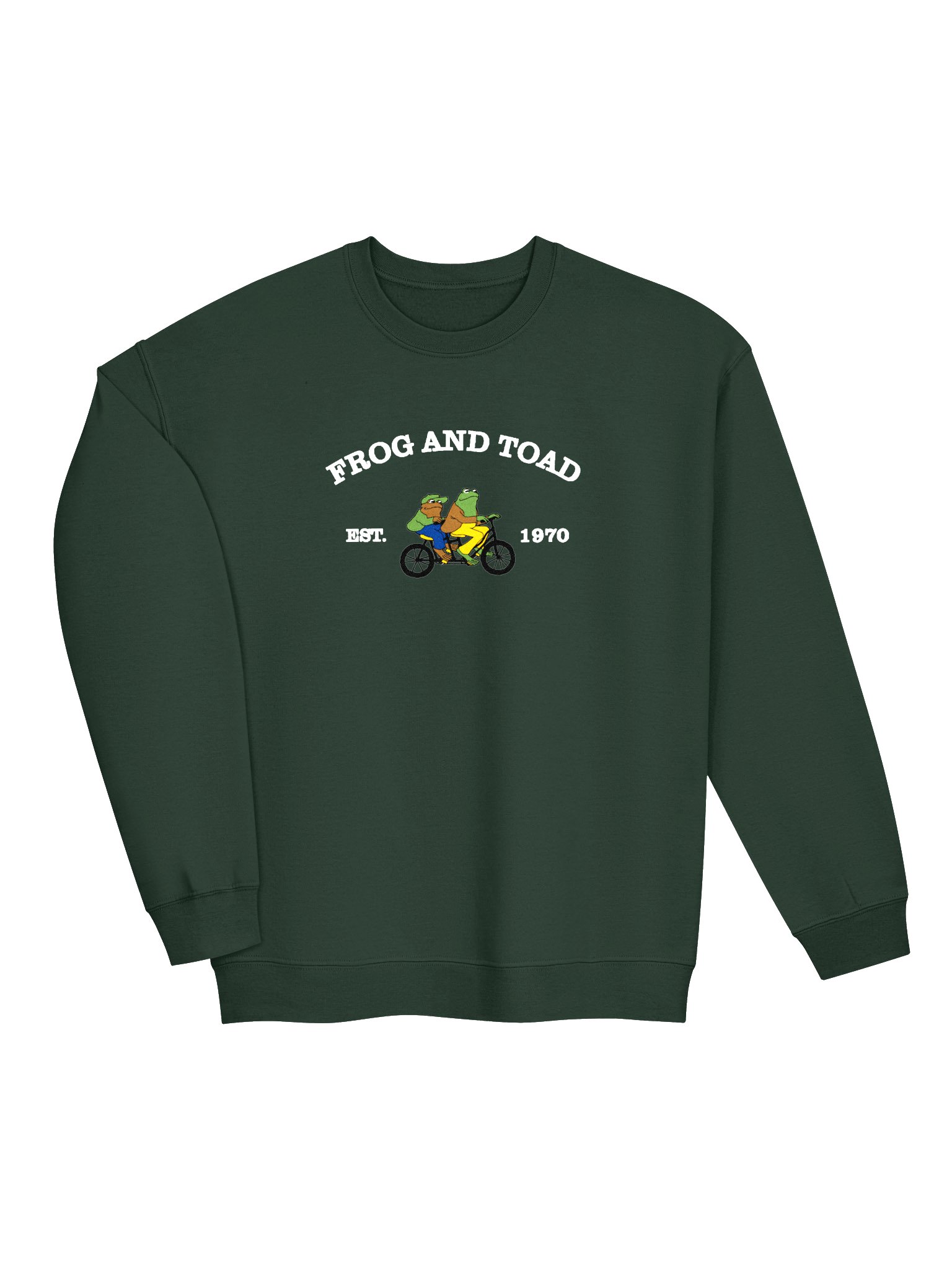 Frog and Toad Bike Embroidered Unisex Sweatshirt product image (2)