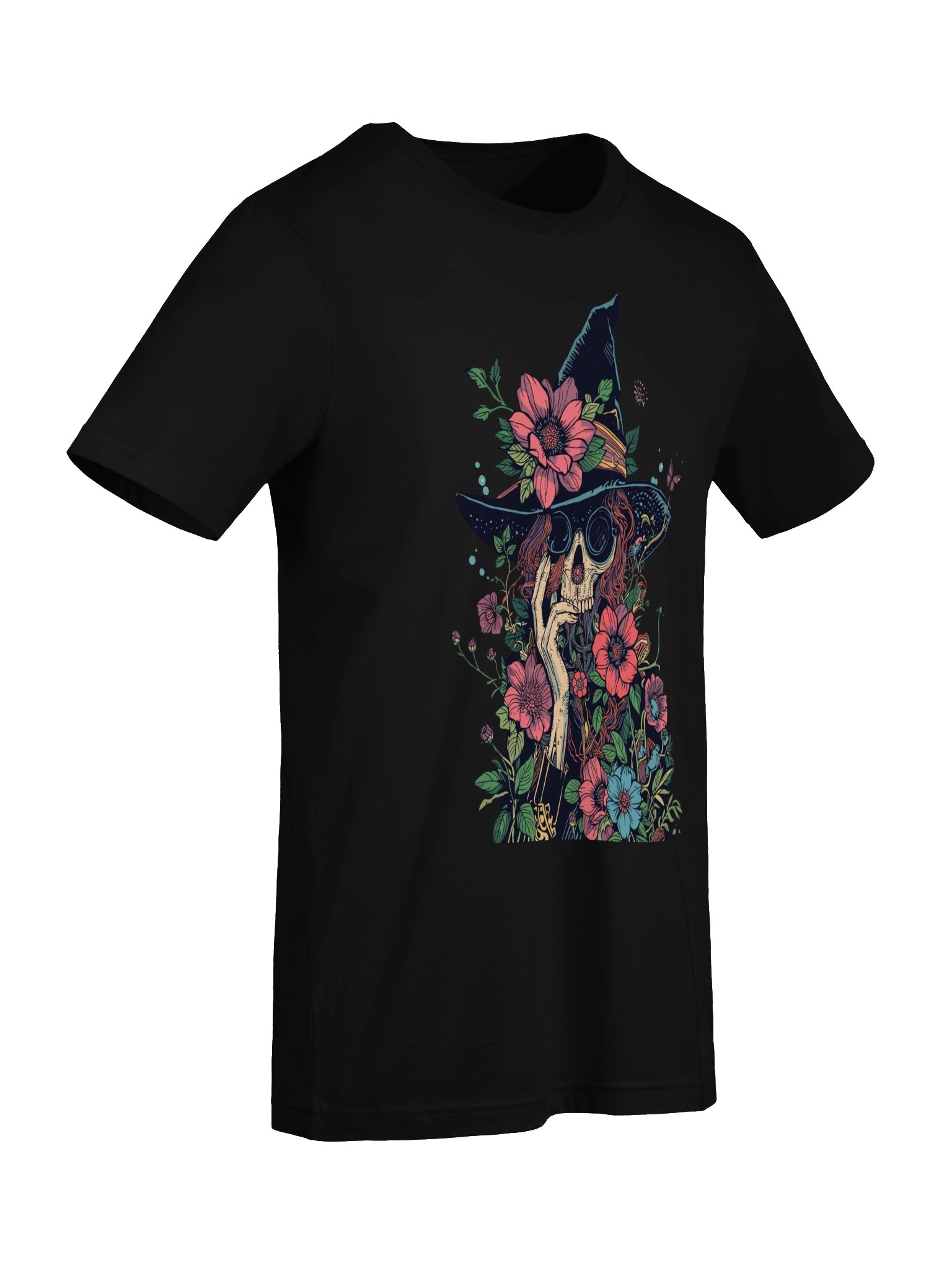 Ornate Floral Witch Skull Supersoft Tee product image (2)