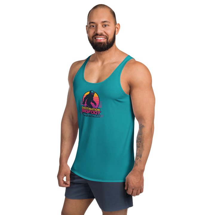 Synthsquatch Fitness Tank Top (Teal) product image (2)