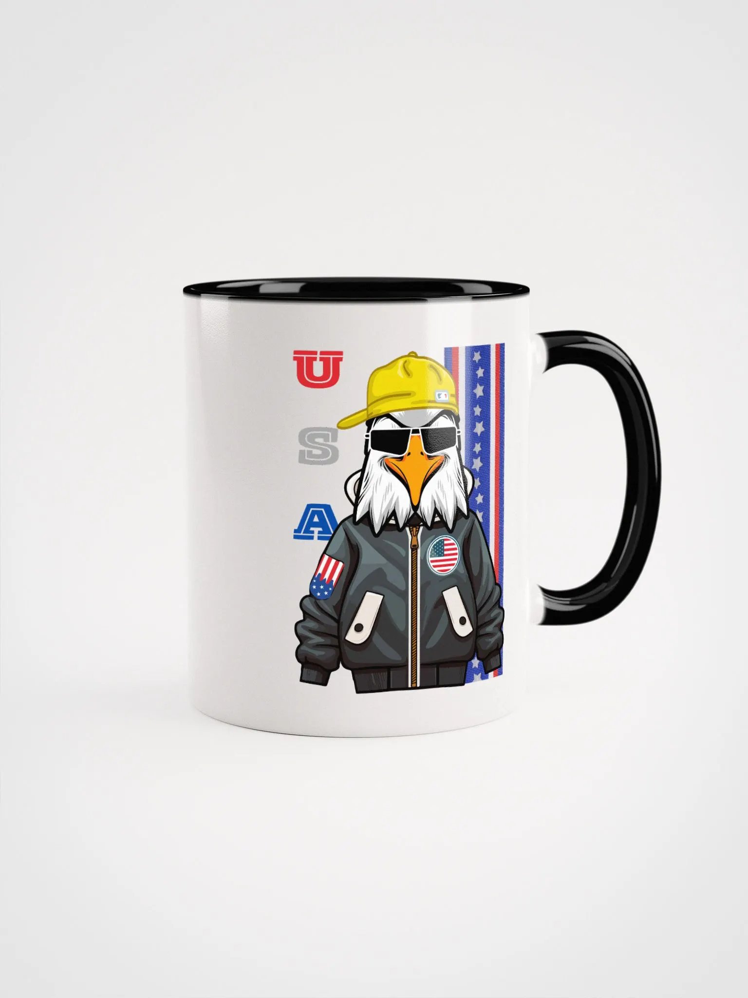 Patriotic Eagle with Stars & Stripes Ceramic Mug product image (4)