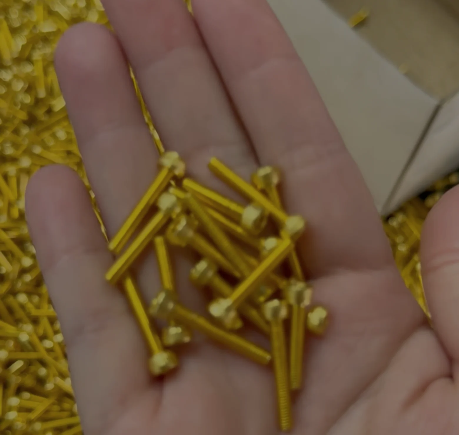 Gold Plated M1.6 Hardware Kit for PNCHMNKY 1.3 & 1.4 competition wheels product image (1)