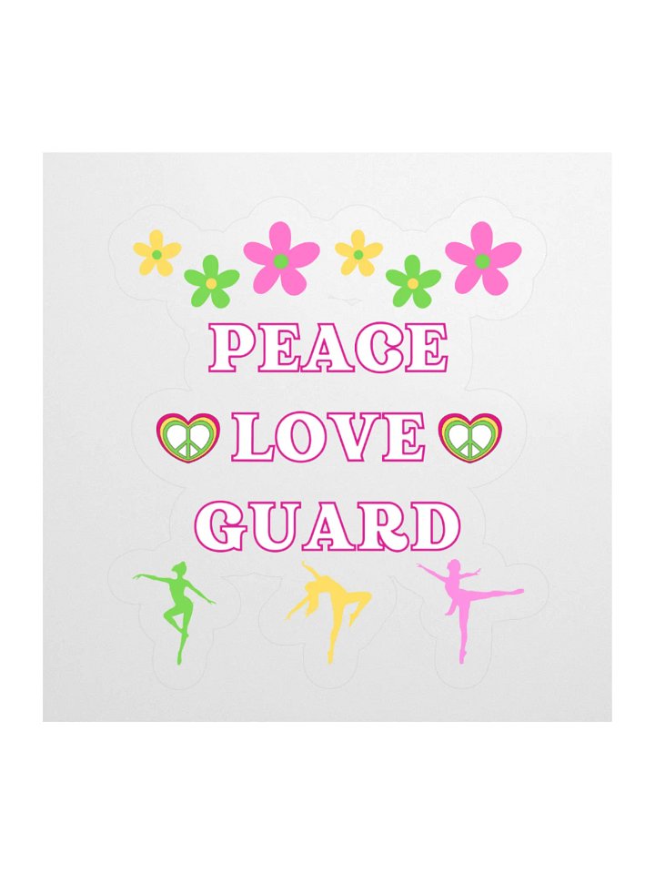 PEACE. LOVE. GUARD STICKER product image (2)