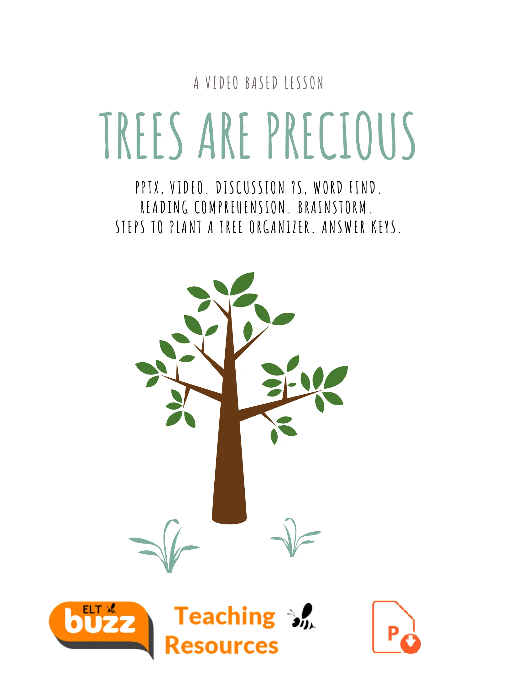 Trees. Earth's Lungs. PPTx. Discussion. product image (1)