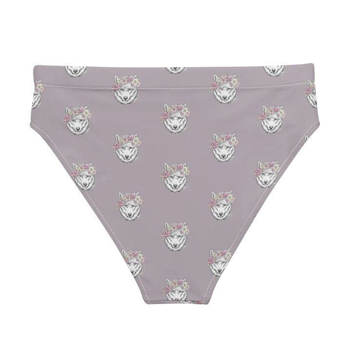 Floral Feline Fantasy High Waisted Bikini Bottoms product image (2)