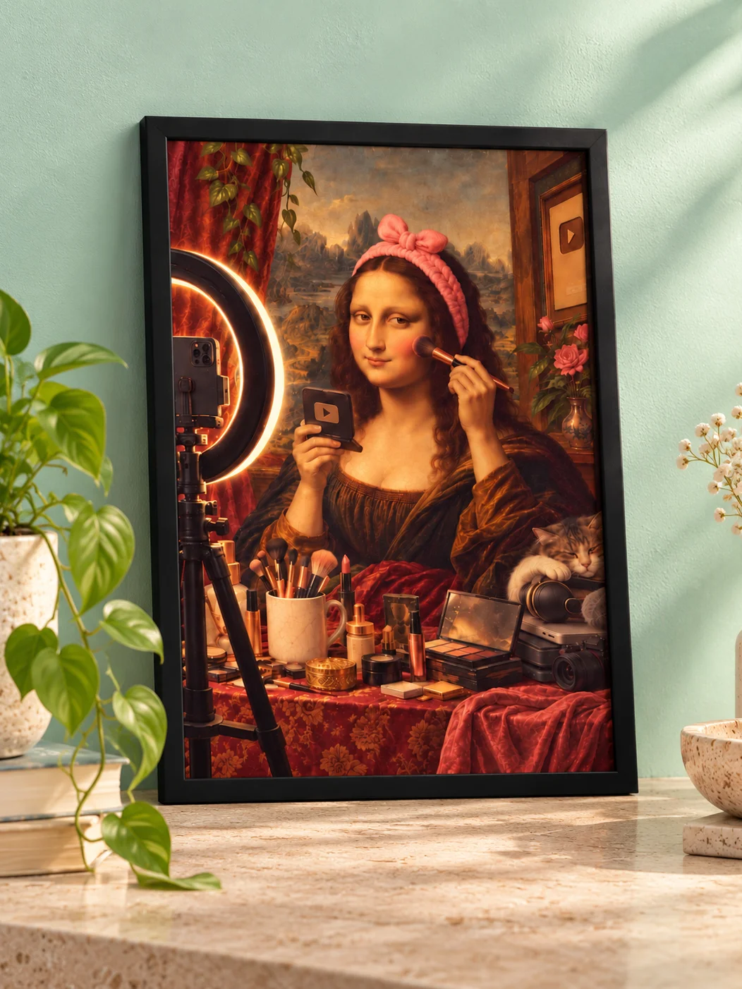 Getting Ready With Mona Lisa Poster product image (1)