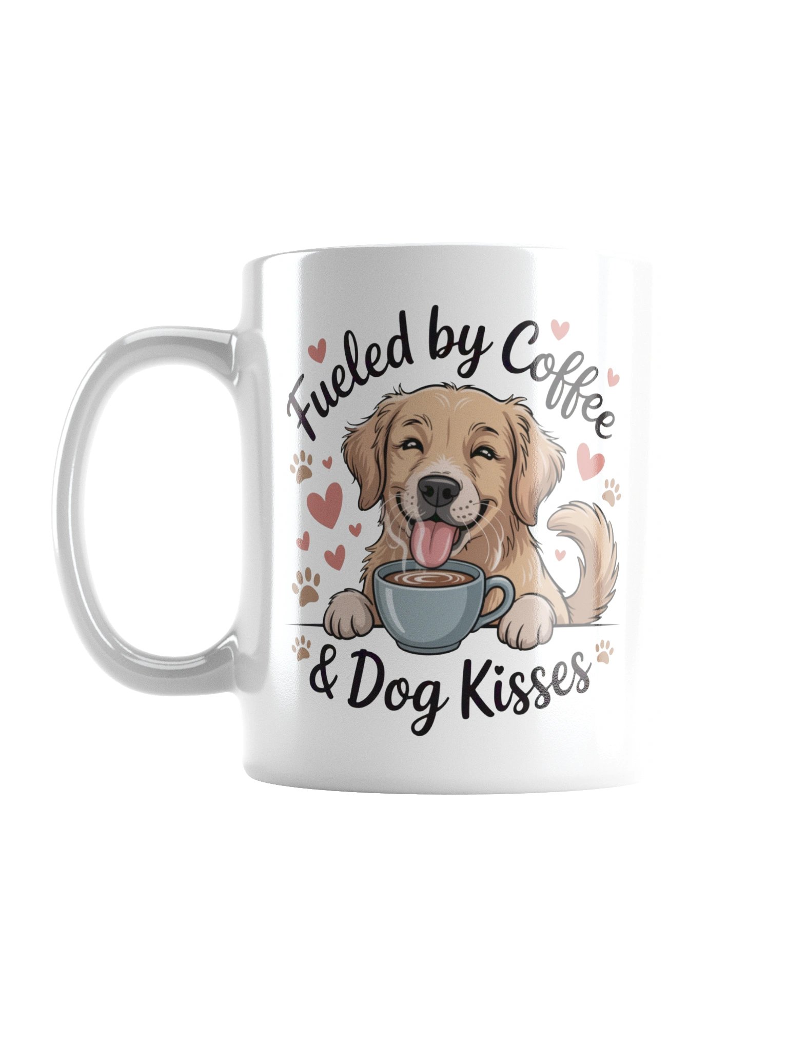 Fueled by Coffee and Dog Kisses Mug – Cute Gift for Dog Lovers product image (3)