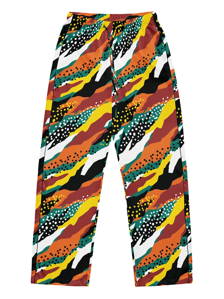 Terracotta & Teal Abstract Safari Pattern | Vibrant All-Over Print Women's Pajama Pants product image (1)