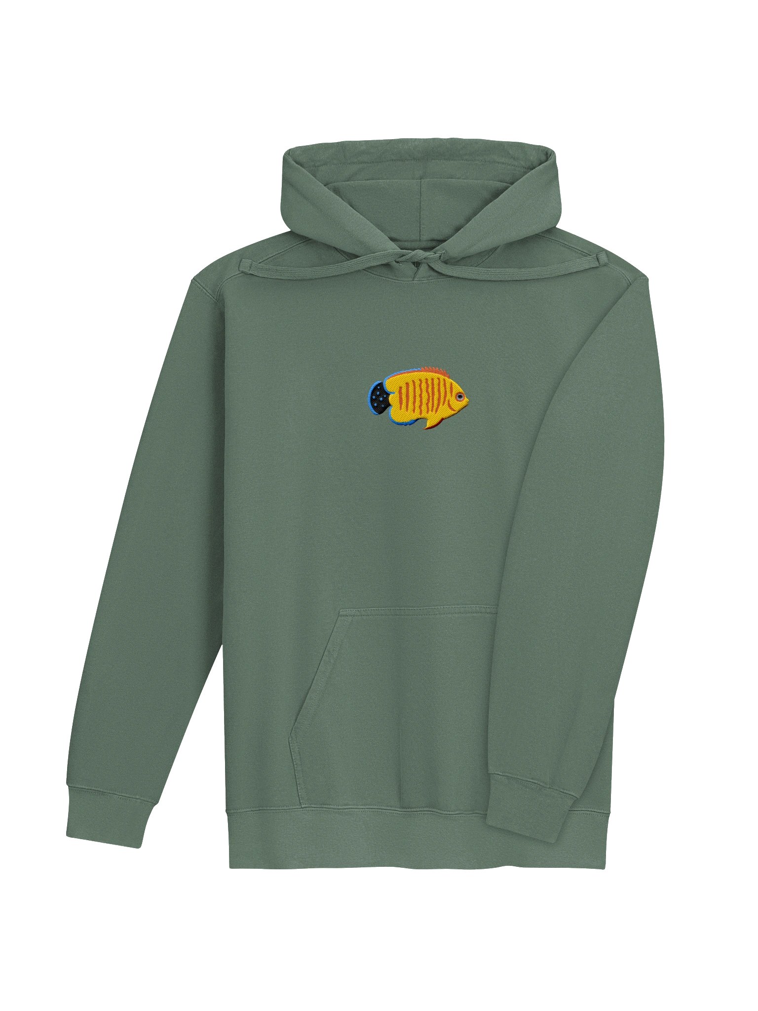Hybrid Eibli Angelfish Embroidered Premium Hoodie | Saltwater Reef Aquarium Fish & Marine Life Apparel product image (7)