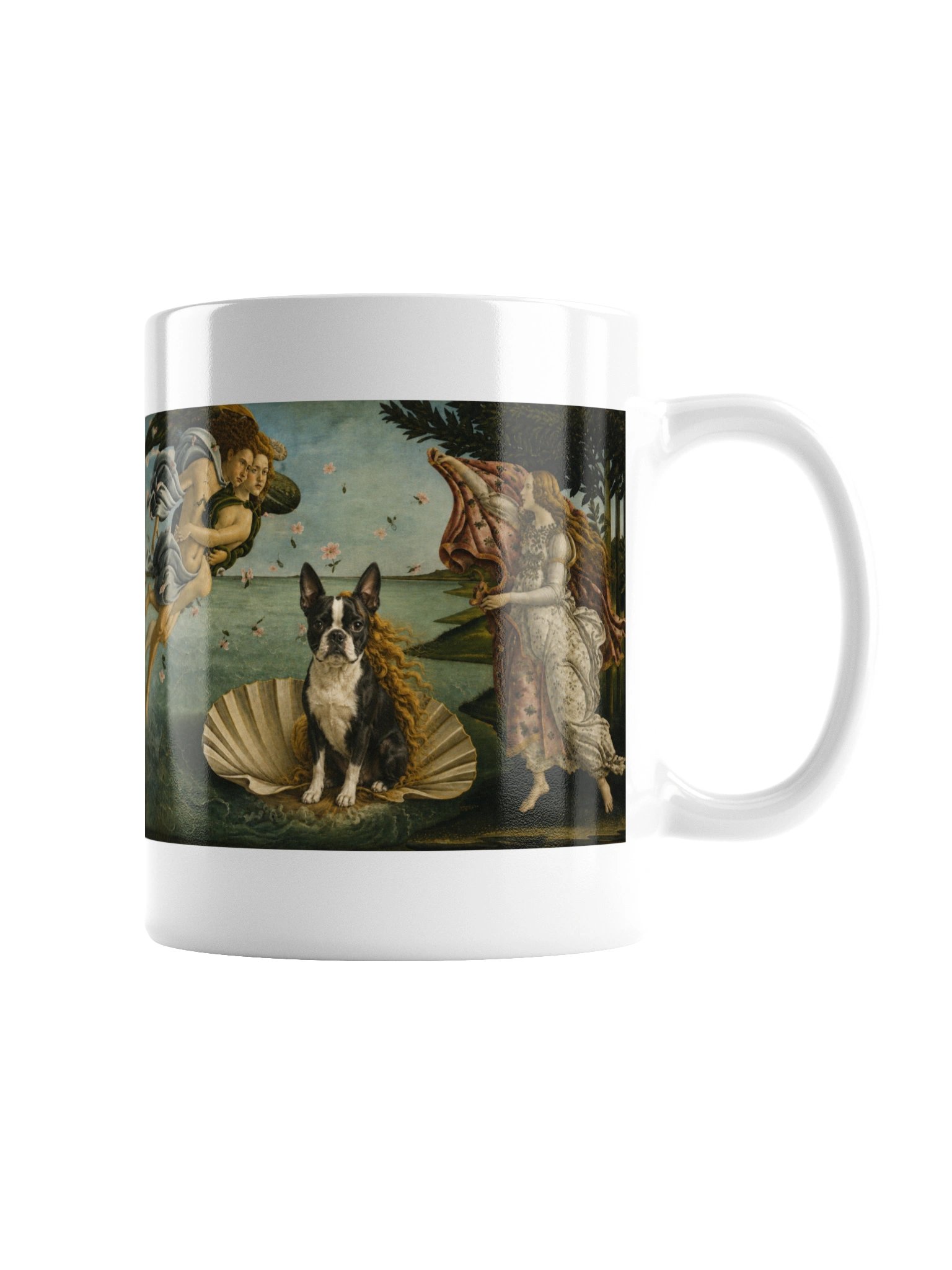 Boston Terrier The Birth of Venus Mug product image (3)