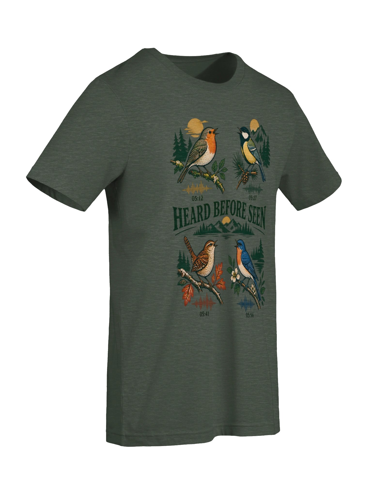 Dawn Chorus Roll Call — Birding par chants / backyard birds Graphic T-Shirt product image (20)