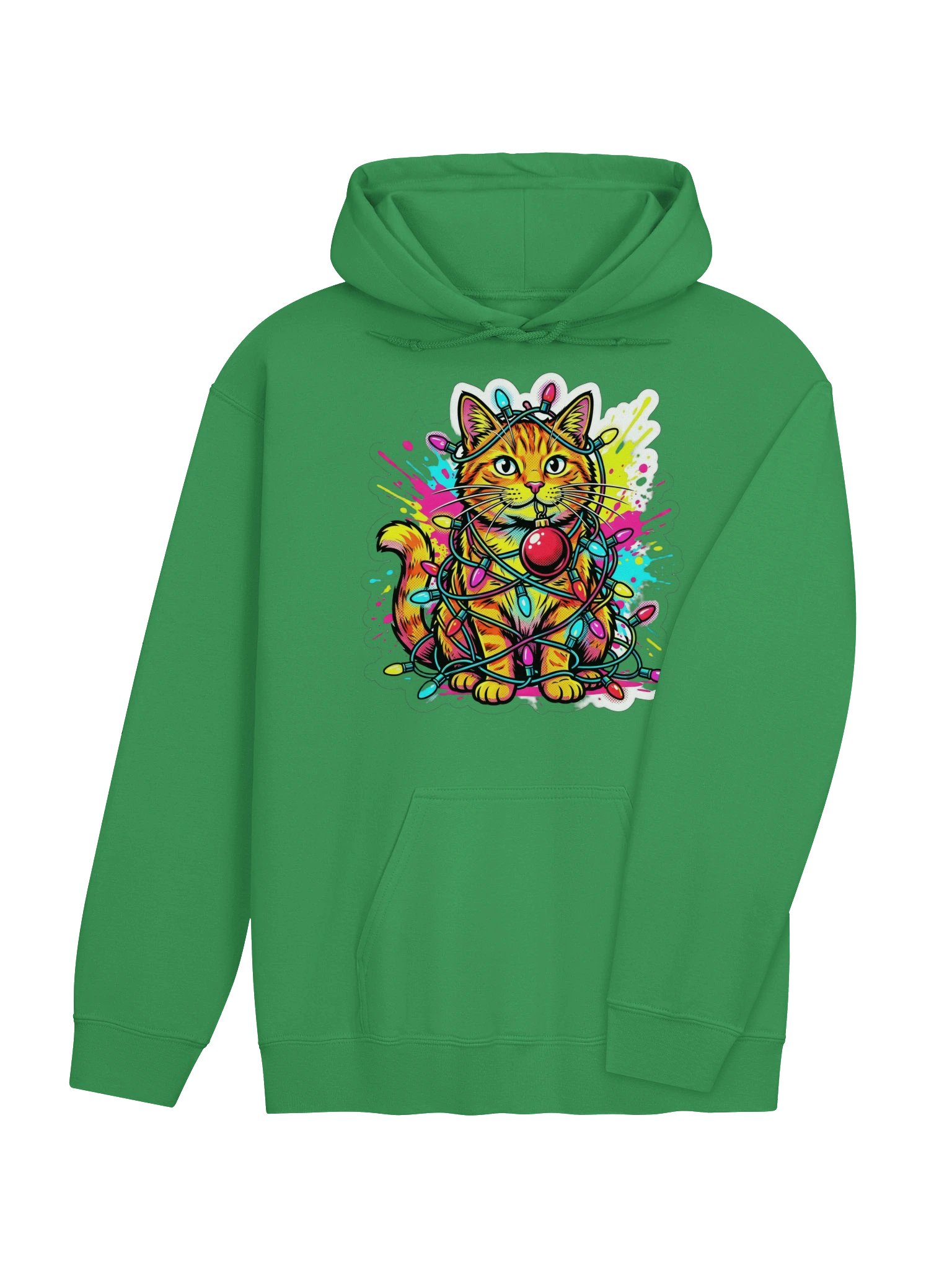 Tangled Lights Cat Hoodie product image (25)