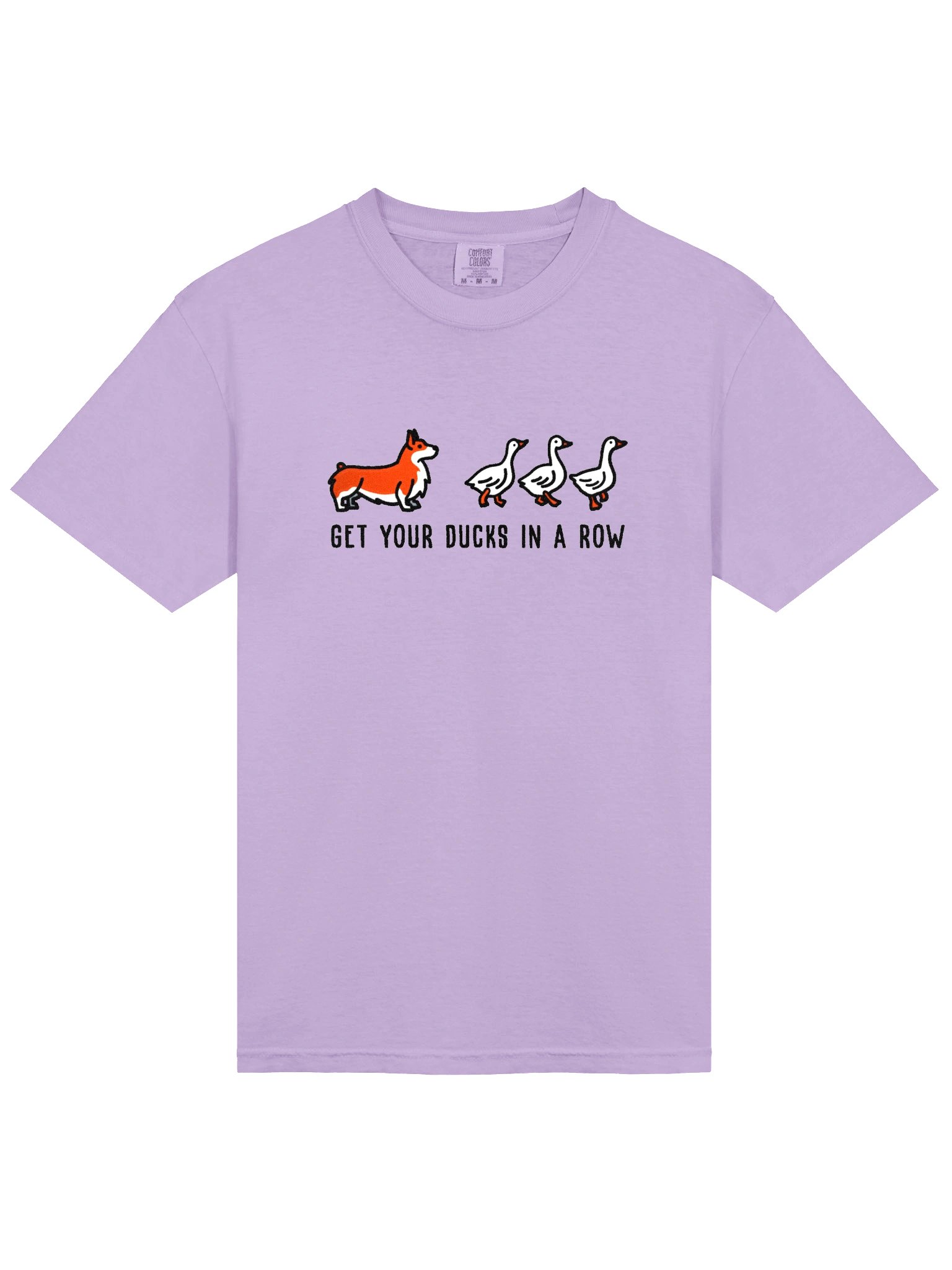 Get Your Ducks in a Row T-Shirt(Embroidered) of a Pembroke Welsh Corgi(Orange) product image (6)