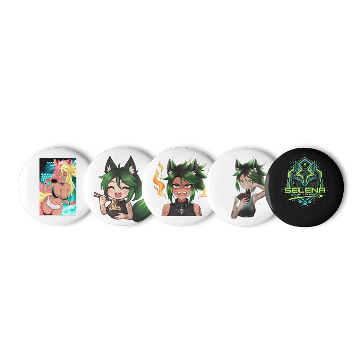 Maid Cafe Party Pin Button Set product image (1)