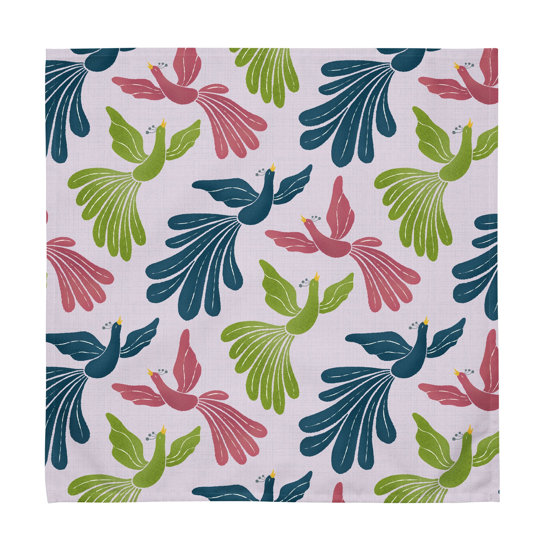 Mid-Century Modern Firebirds Cotton Napkin Set (4) product image (2)