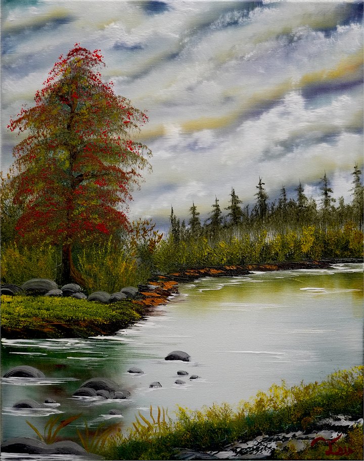 The Autumn River - Matte Poster Print product image (1)