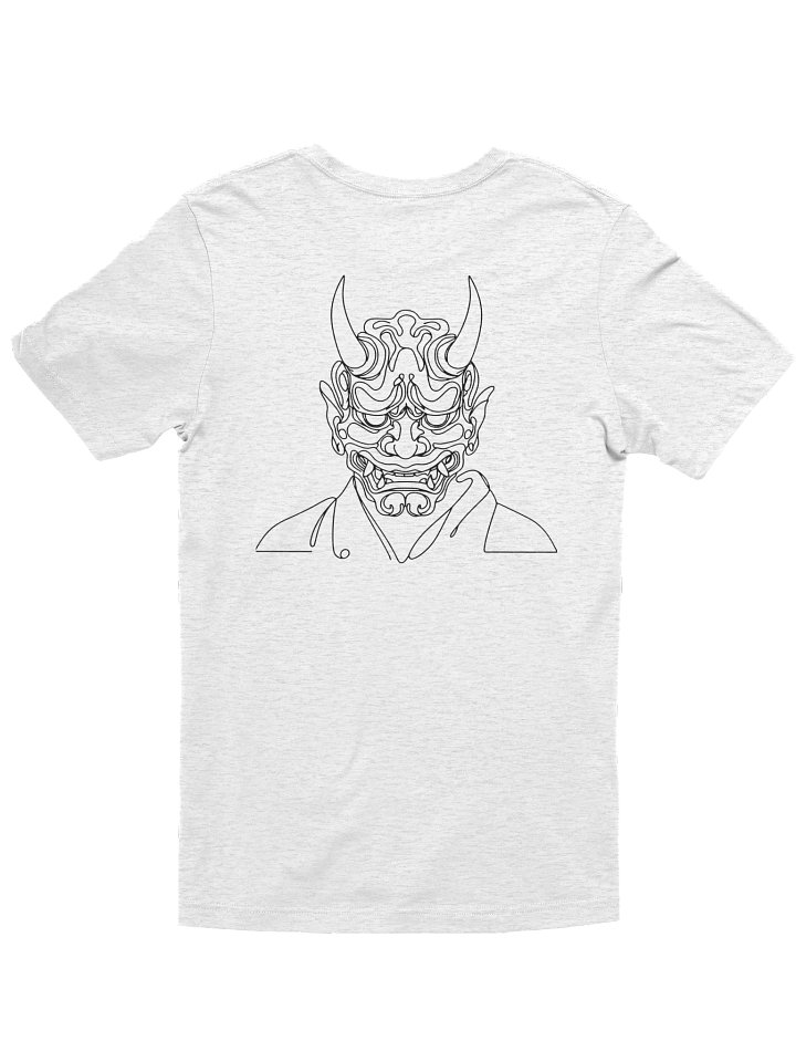 Japanese Oni Mask Line Art Design T-shirt product image (14)