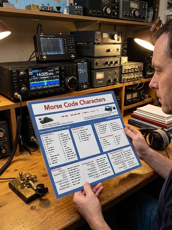 Morse Code Characters Downloadable Crib Sheet Infographic product image (1)