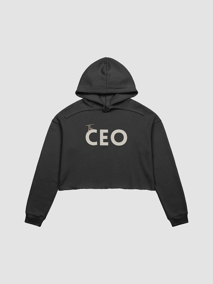 The CEO Cropped Hoodie - Nude Font product image (2)