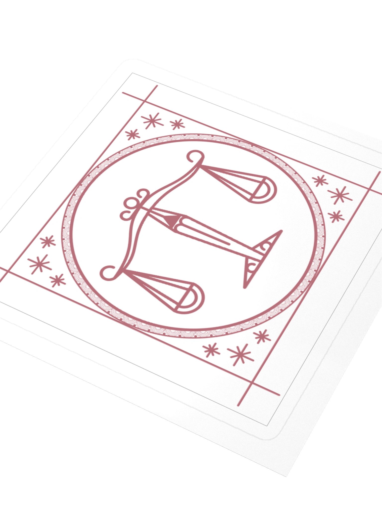 Libra Zodiac Sticker — Regal Symbolic Balance Emblem Design product image (3)