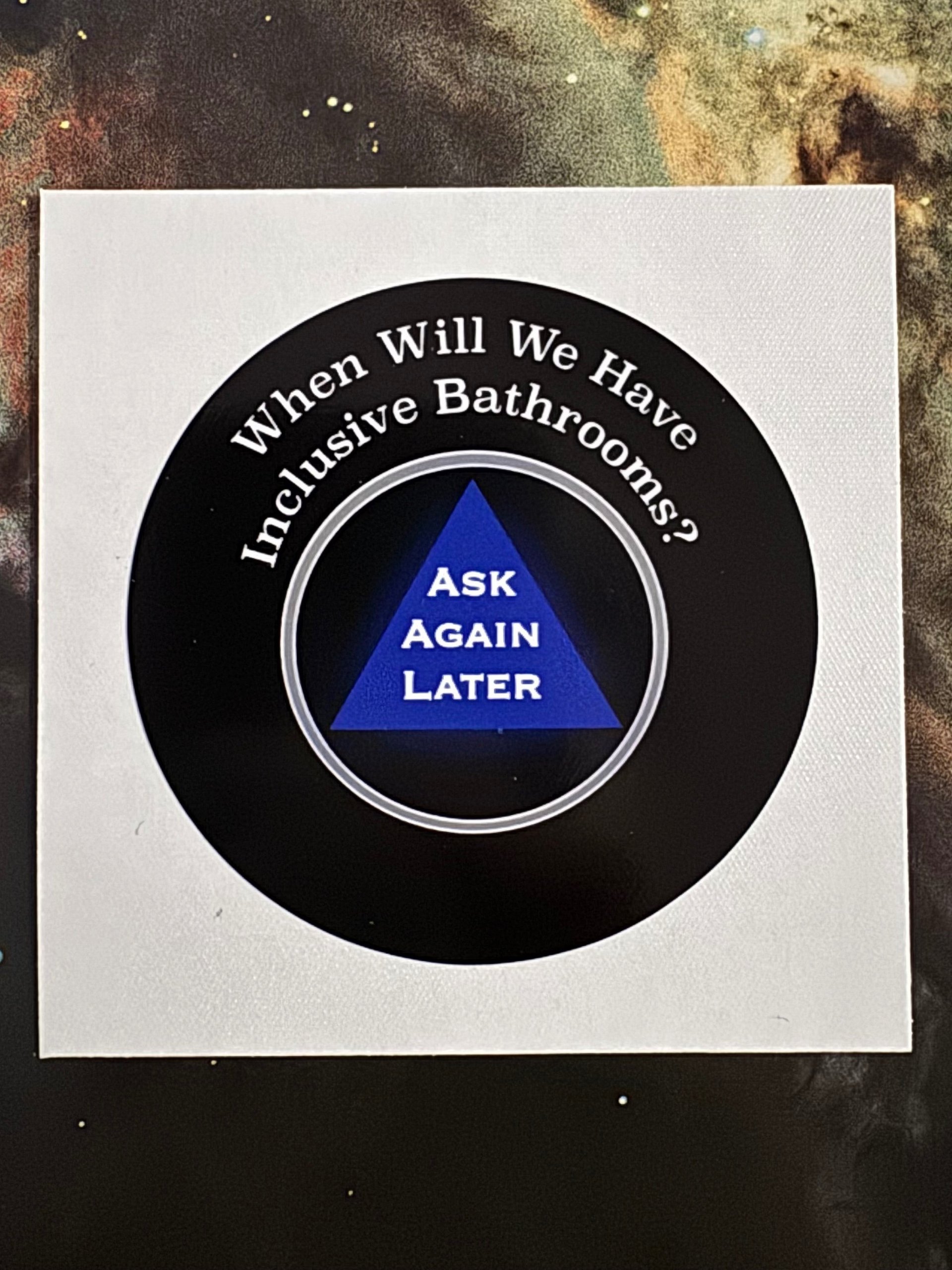 Inclusive Bathrooms 8 Ball Sticker product image (1)