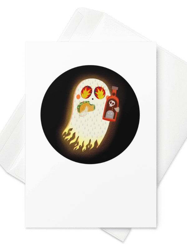 Little Ghost Hot Sauce - Greeting Card product image (2)