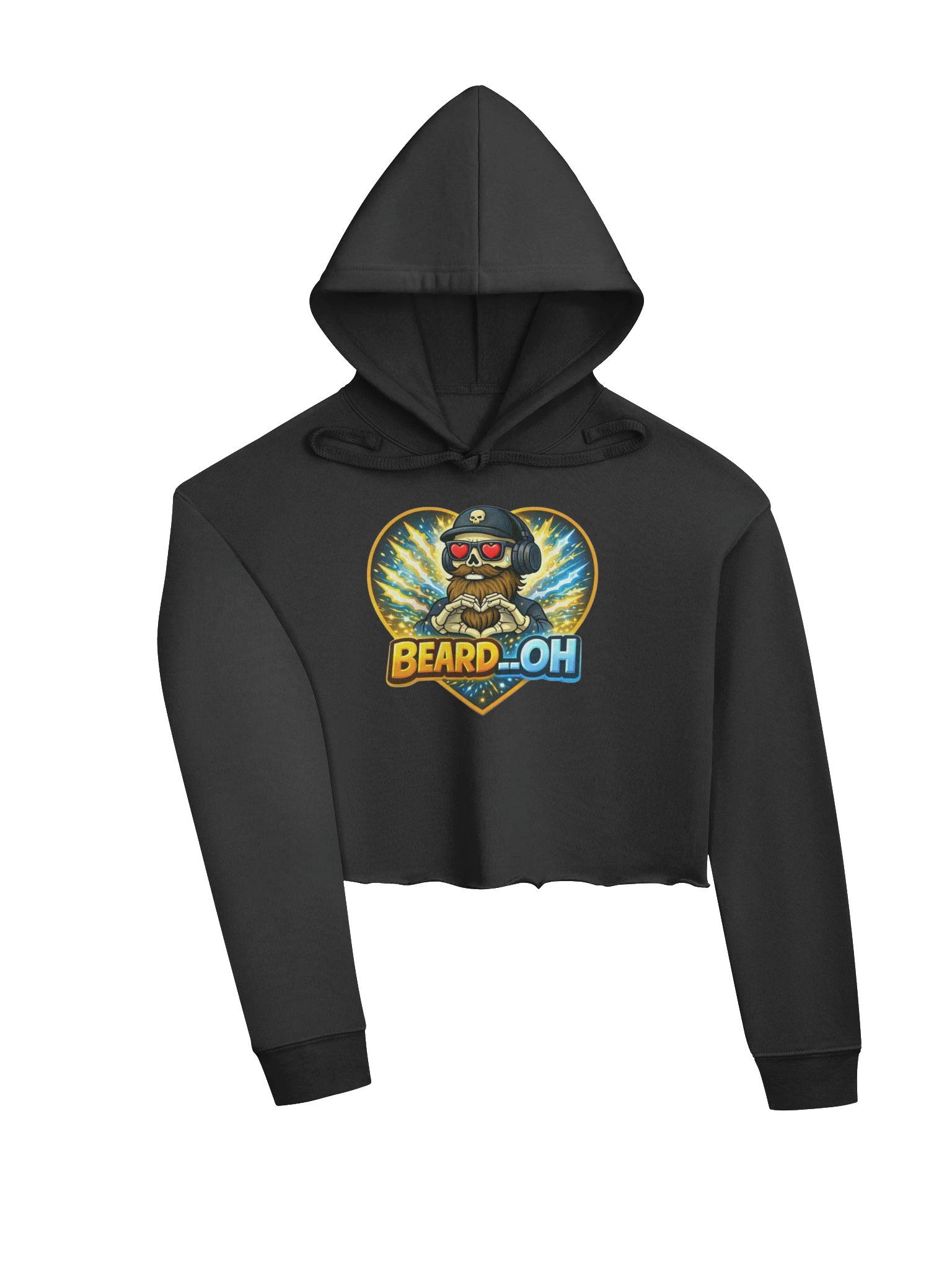 Beard__Oh Fleece Crop Hoodie product image (3)