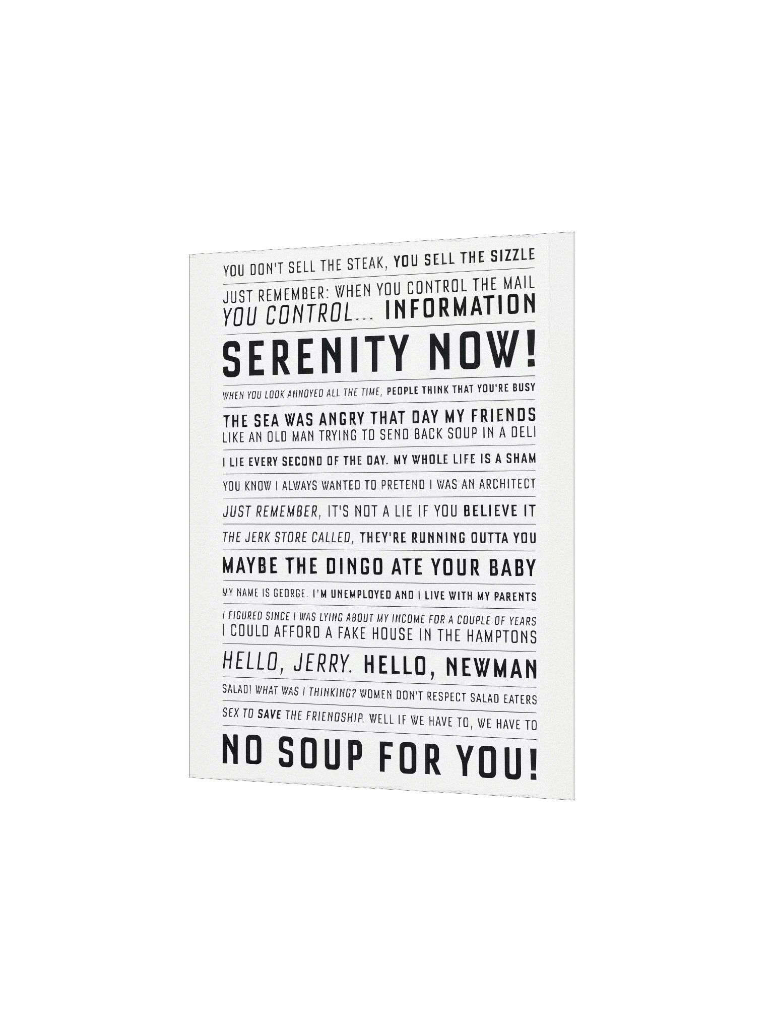 Quotes About Nothing Poster product image (2)