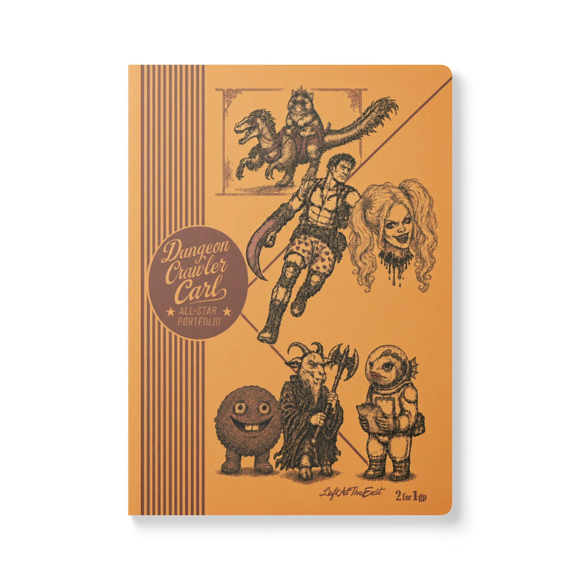 Dungeon Crawler Carl All-Star Portfolio Journal | DCC Pee-Chee Parody product image (1)