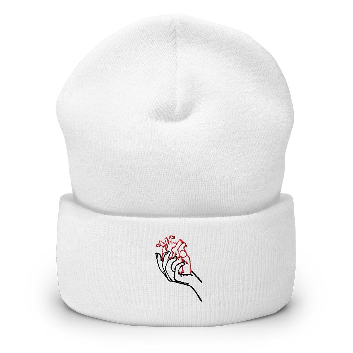 Hold My Heart Beanie (White) product image (1)
