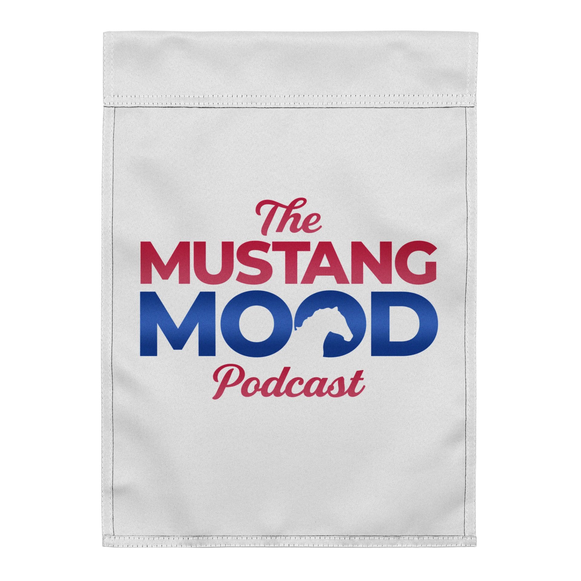 The Mustang Mood Lawn Flag - White product image (2)