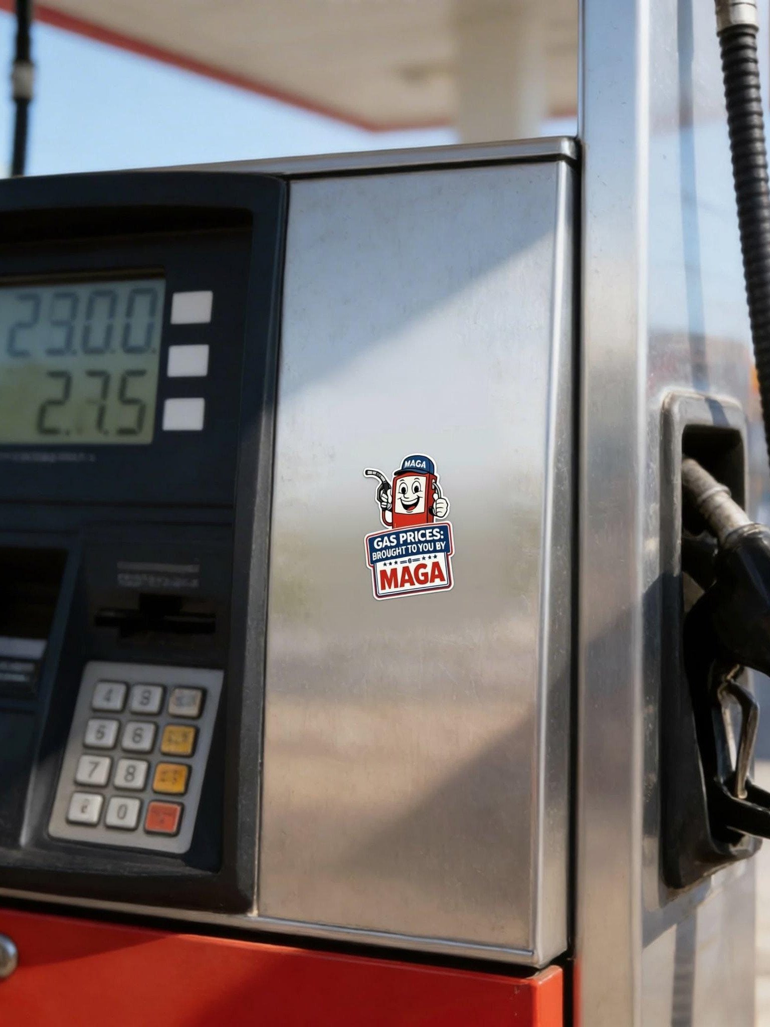 Gas Prices Brought To You By MAGA Stickers, Funny Gas Pump Stickers, Bulk Packs 25 to 1000 product image (3)