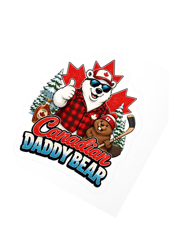 Canadian Daddy Bear - Polar Bear Sticker product image (6)