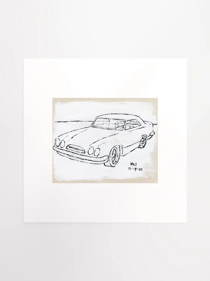 White Car #3 Print product image (2)