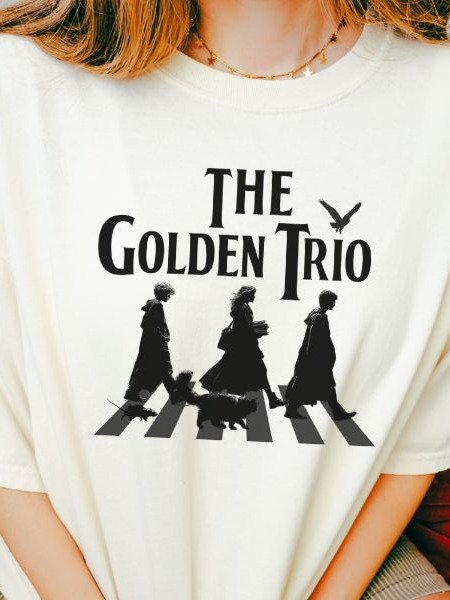 Golden Trio on Abbey Road Parody Vintage Parody Shirt product image (5)