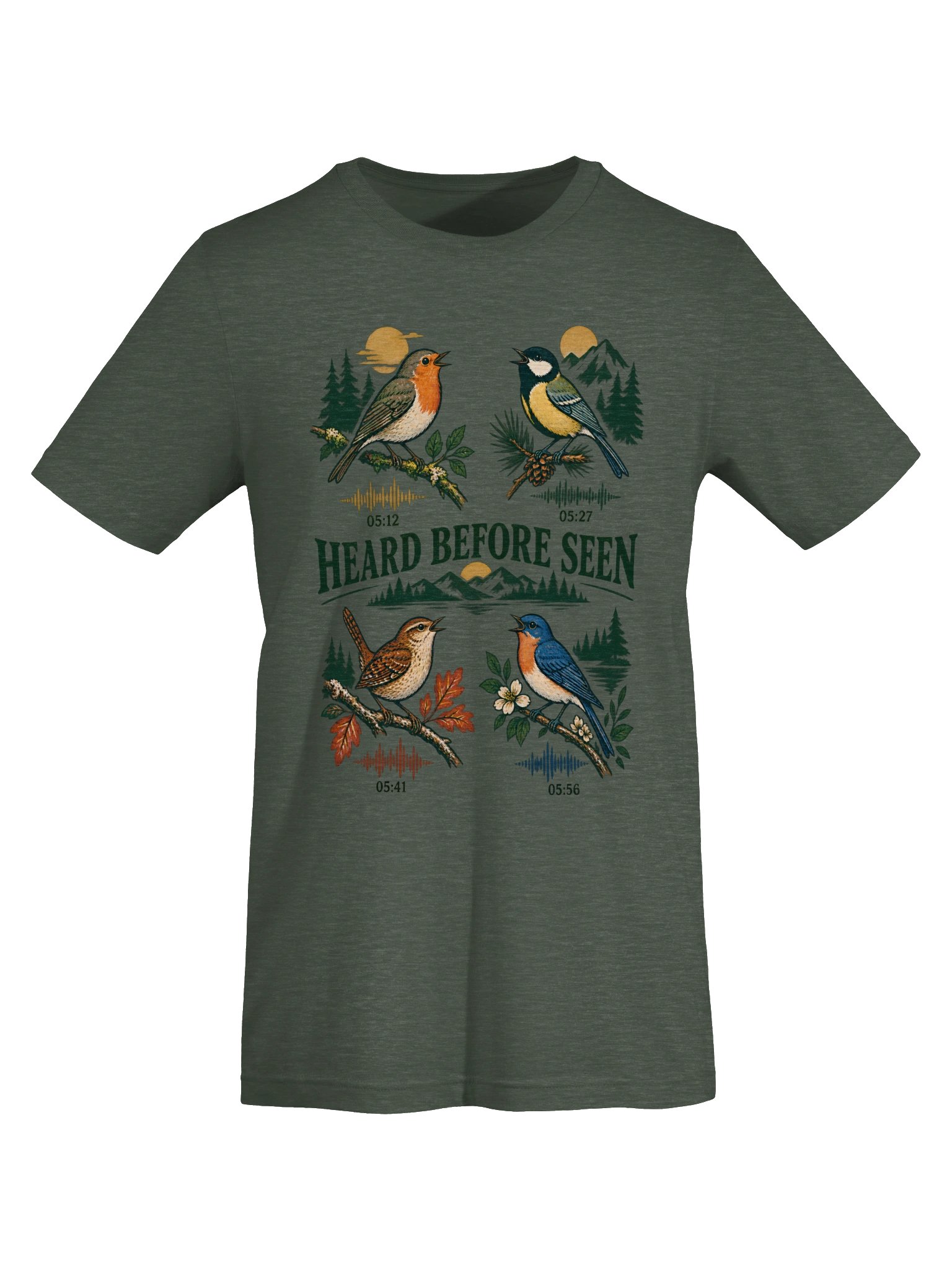 Dawn Chorus Roll Call — Birding par chants / backyard birds Graphic T-Shirt product image (15)