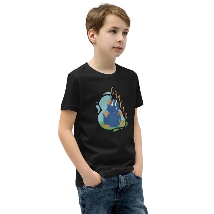 Youth Cancer Dino T-Shirt product image (5)