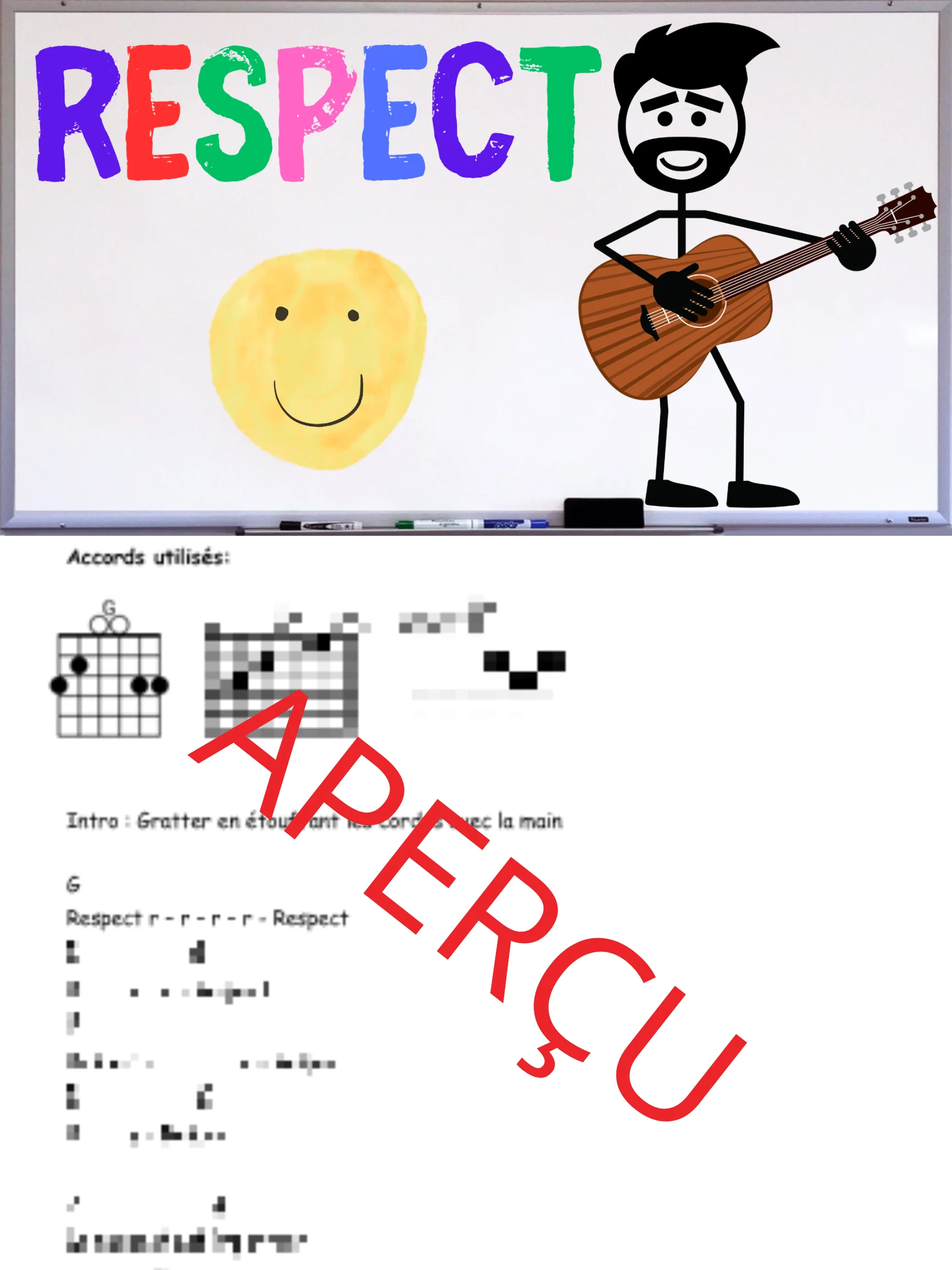Respect - Accords de guitare product image (1)