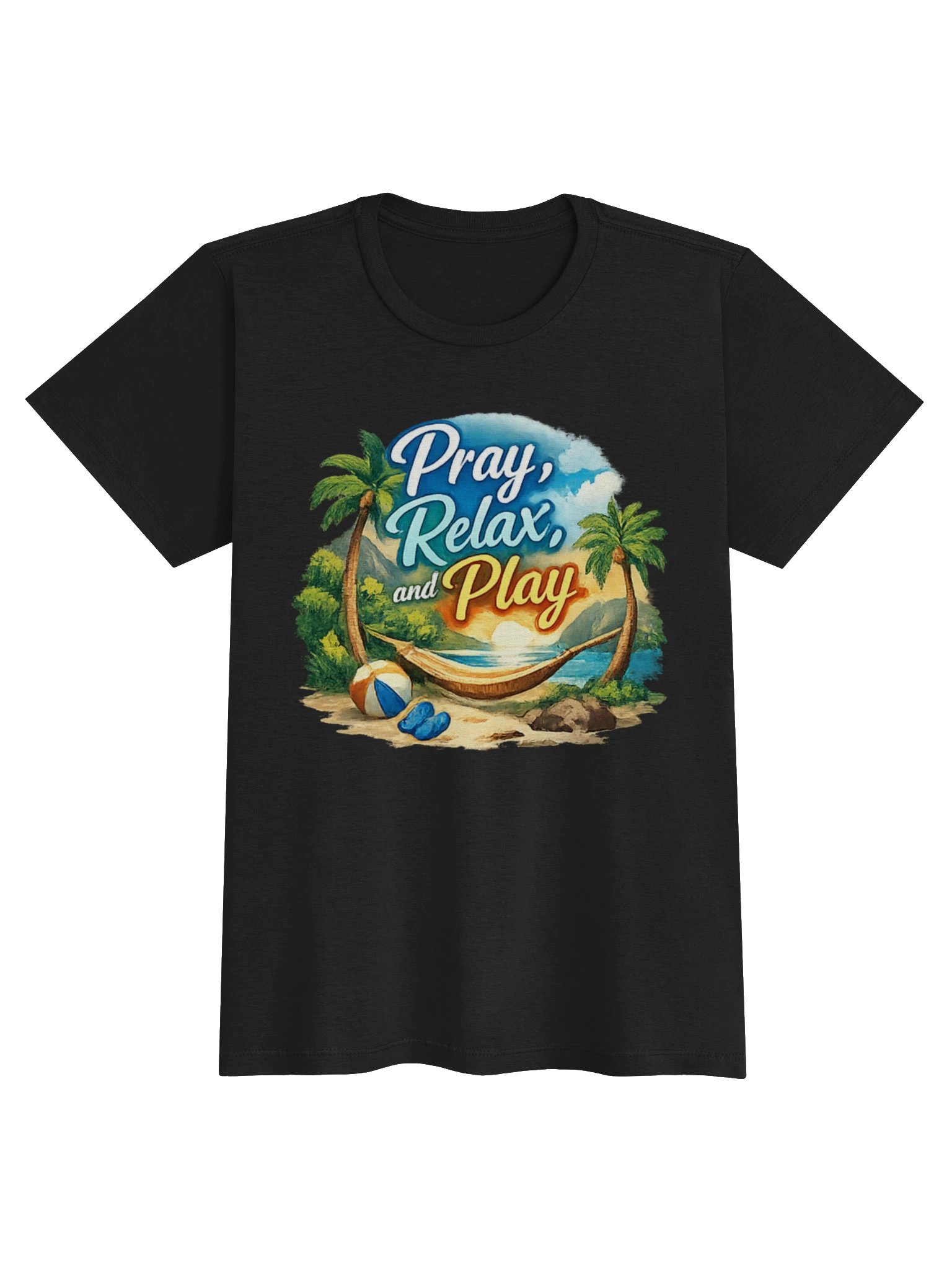 Pray, Relax & Play Women’s T-Shirt product image (1)