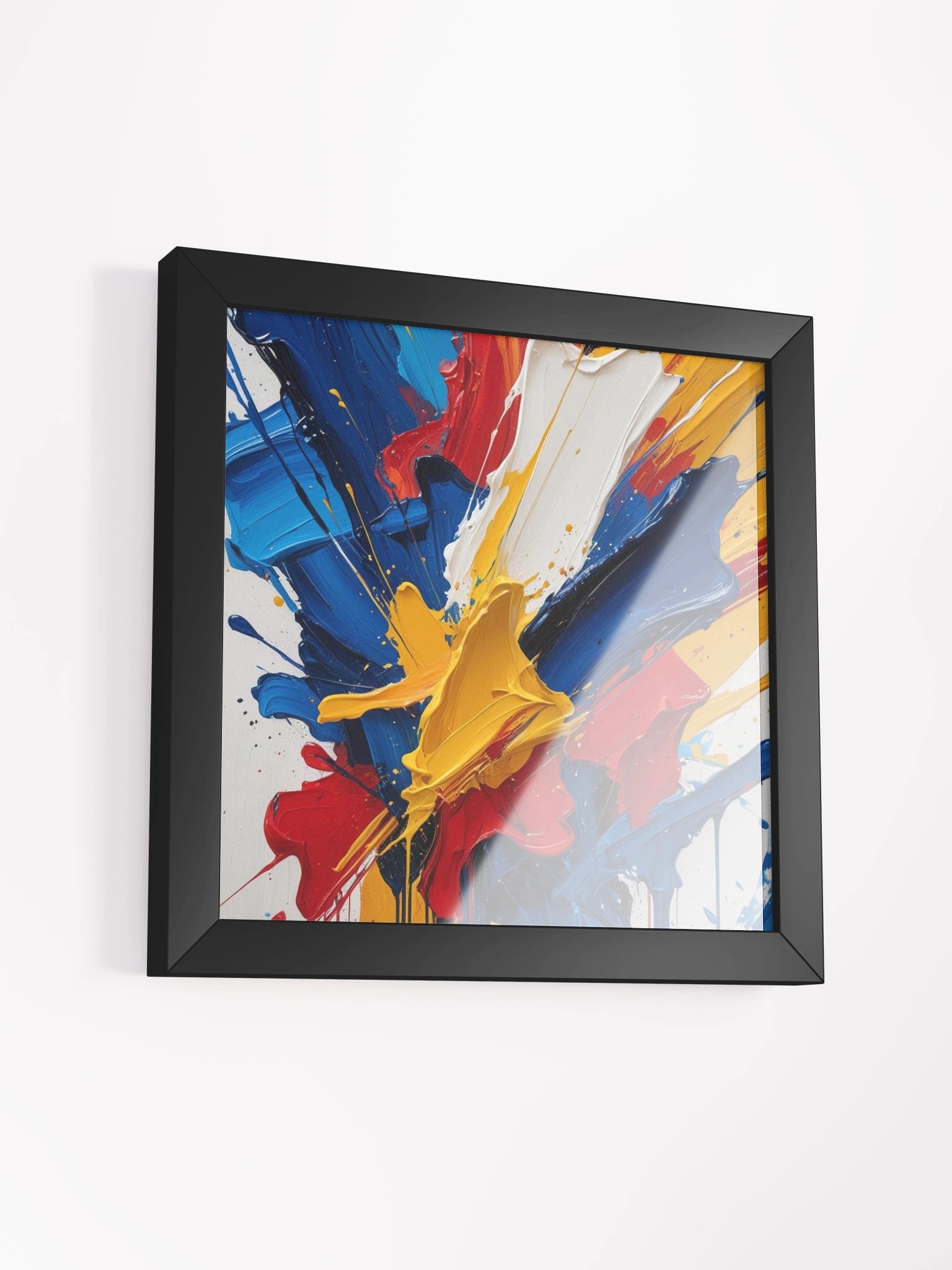 Vibrant Splatterburst Framed Poster product image (11)