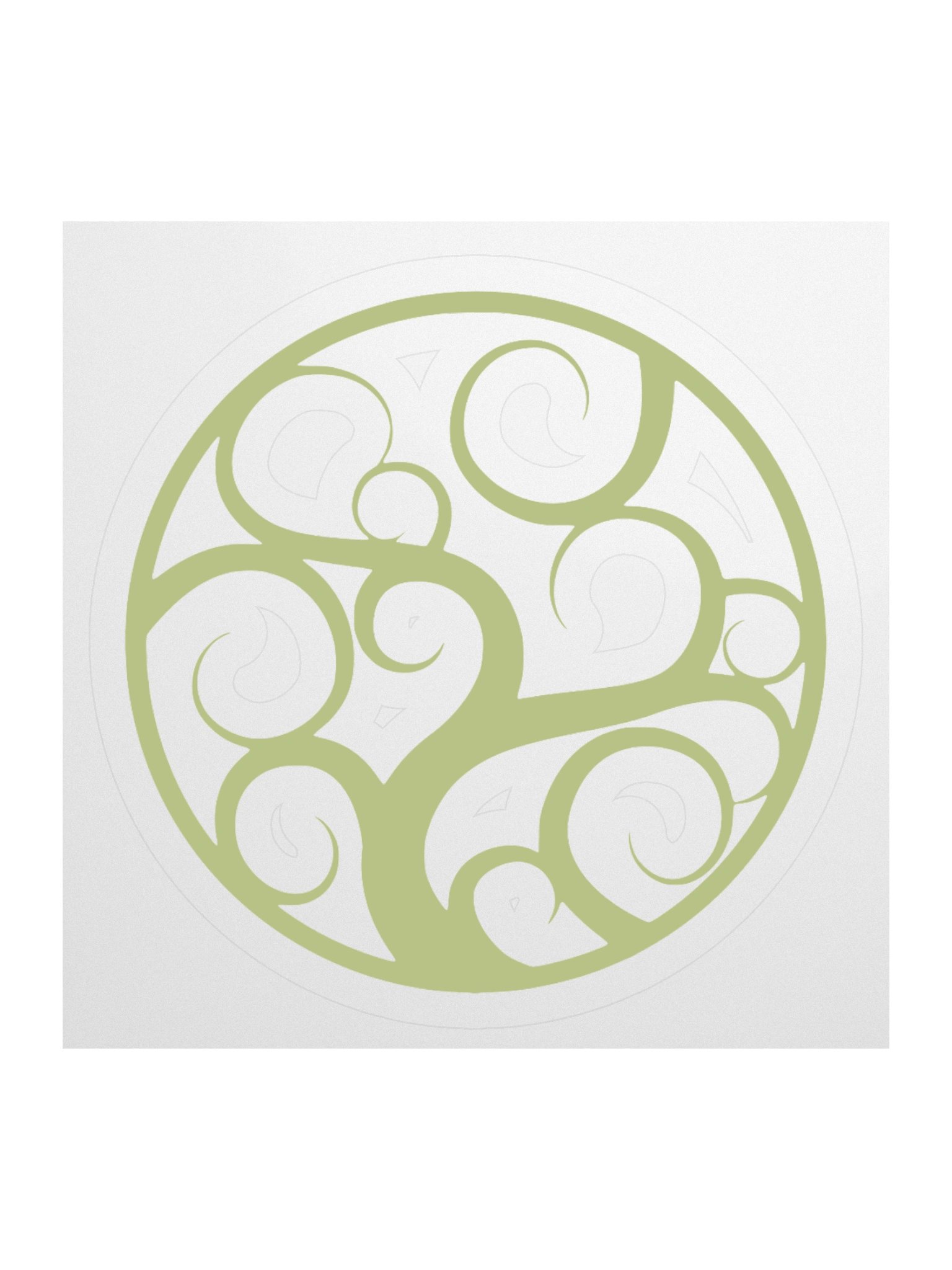 Swirly Tree Logo Sticker product image (1)