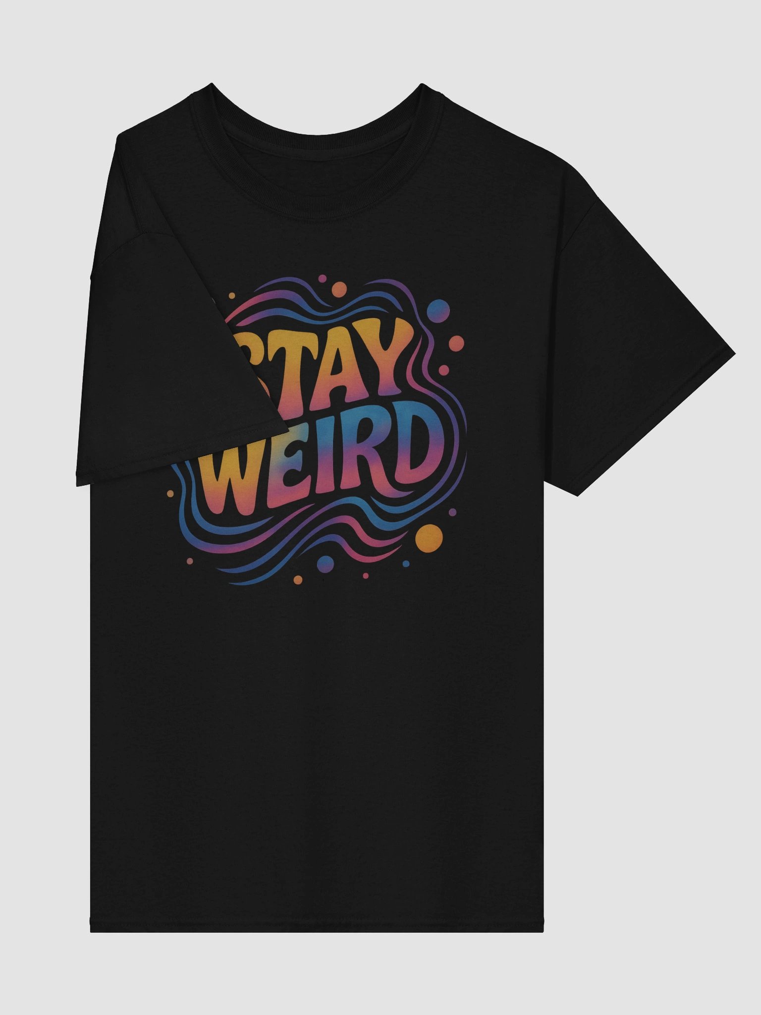 Stay Weird T-shirt – Colorful Groovy Graphic Tee for Free Spirits product image (4)