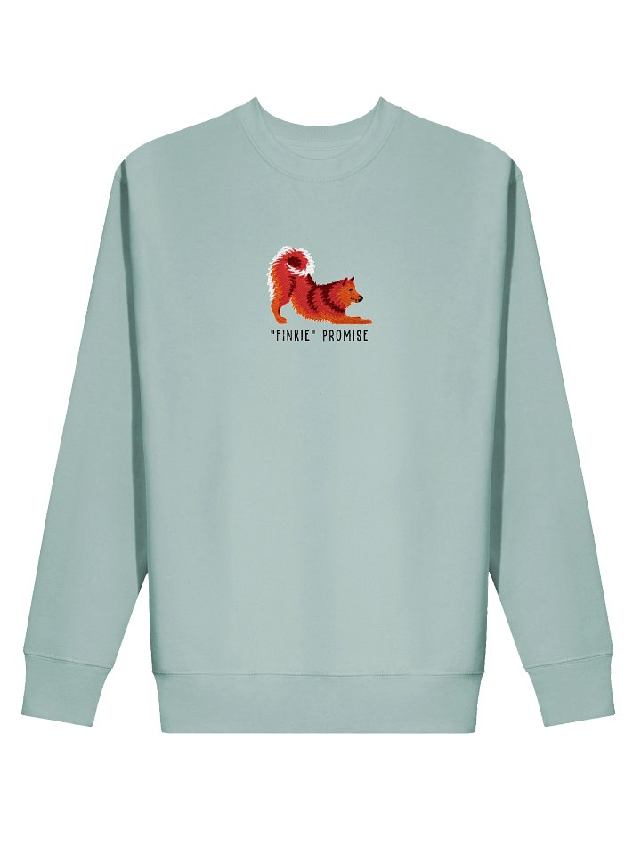 Finkie Promise Sweatshirt (Embroidered) of a Finnish Spitz(Red) product image (44)