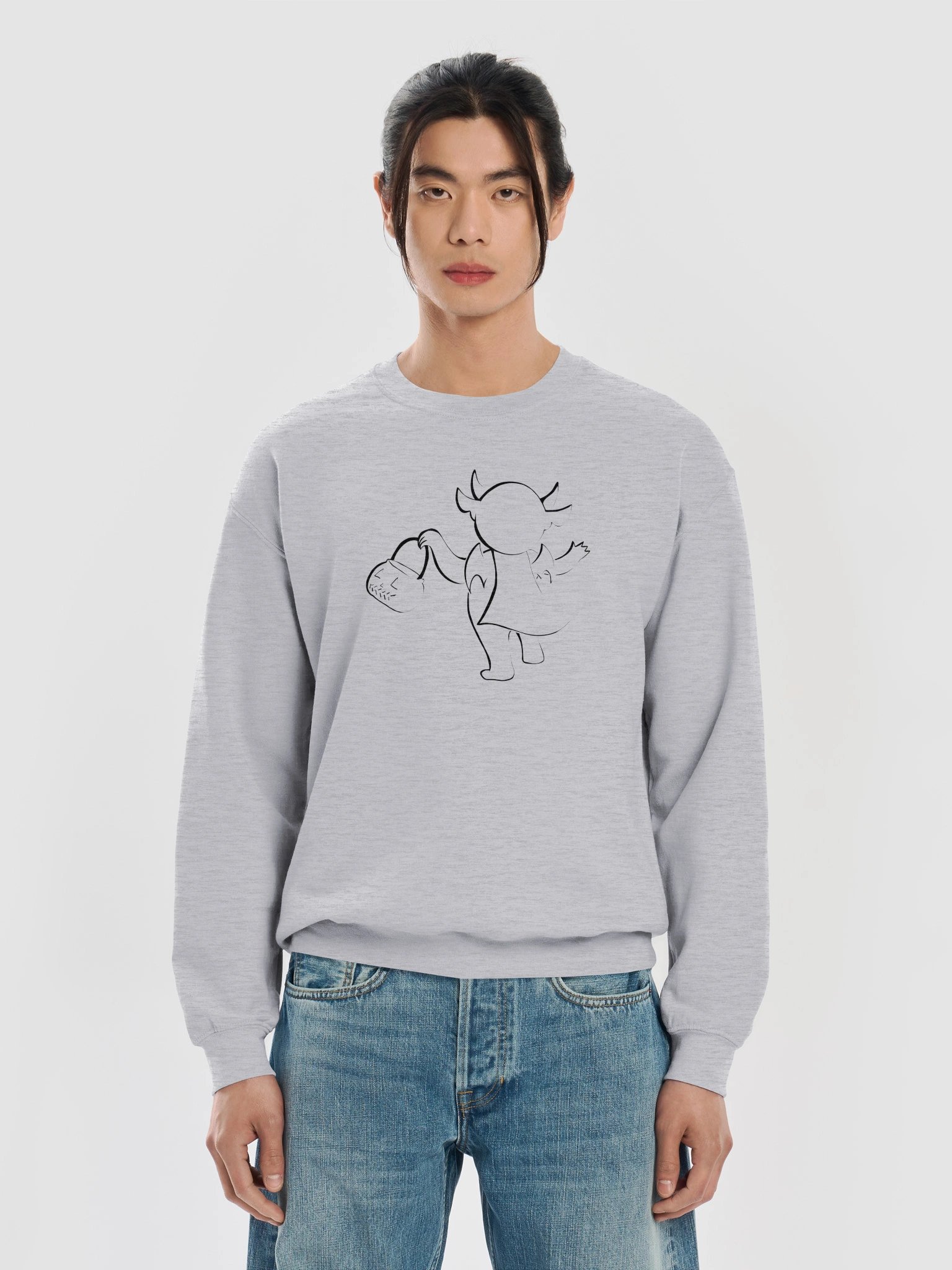 Cryptid On Your Corner Crew Sweatshirt (Light Mode) product image (21)