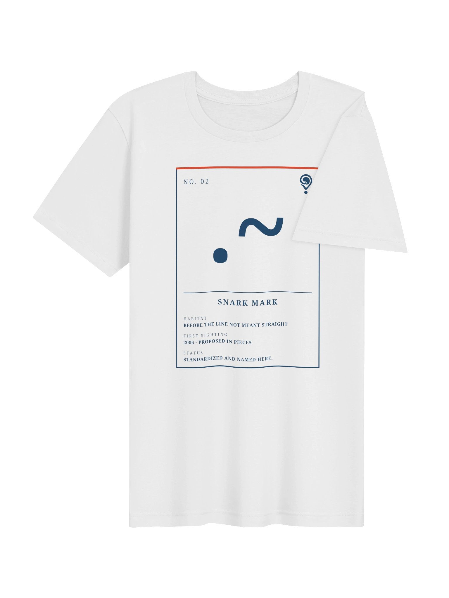 No. 02 Snark Mark Tee (White) | Field Guide Specimen Series product image (4)