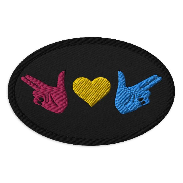 Finger Guns (pan flag) Patch product image (1)