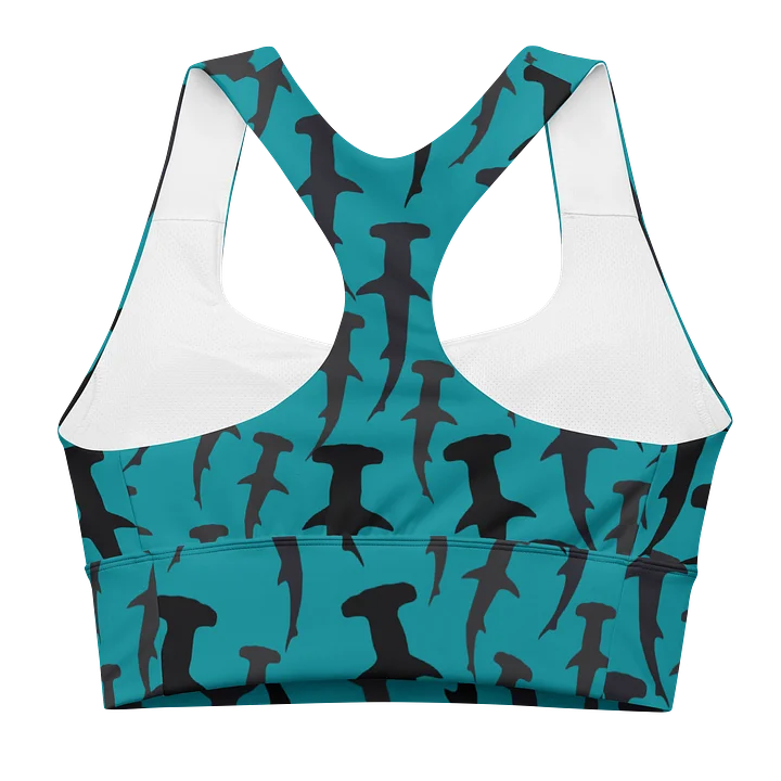 Hammerhead Sharks - Mid Ocean - Recycled Polyester - Longline Sports Bra product image (2)